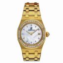 Audemars Piguet Royal Oak Diamond Mother of Pearl Dial Yellow Gold Ladies Watch 67601BA.ZZ.1210BA.02