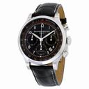 Baume and Mercier Capeland Black Dial Black Alligator Leather Men's Watch 10084