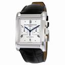 Baume and Mercier Hampton Milleis Silver Dial Alligator Leather Men's Watch 10032