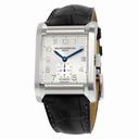 Baume and Mercier Hampton Silver Dial Black Leather Men's Watch 10026