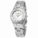 Baume and Mercier Linea Silver Dial Stainless Steel Ladies Watch 10070