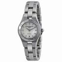 Baume and Mercier Mother of Pearl Diamond Dial Steel Ladies Watch 10113