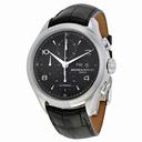 Baume Et Mercier Clifton Chronograph Black Dial Black Leather Men's Watch Moa10211