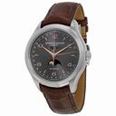 Baume et Mercier Clifton Grey Dial Brown Leather Men's Watch MOA10213