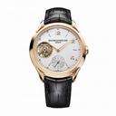 Baume et Mercier Clifton Silver Dial Black Leather Strap Men's Watch 10143