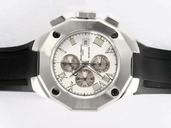 Baume Mercier Riviera XXL 8594 Round Black Rubber Strap Watch