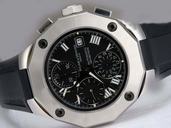 Baume Mercier Riviera XXL 8712 Black Dial Black Stainless Steel Strap Watch