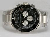 Baume Mercier Riviera XXL 8723 43mm Black Dial Silver Stainless Steel Strap Watch