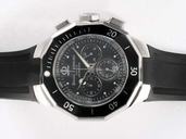 Baume Mercier Riviera XXL 8723 43mm Black Dial Stainless Steel Case Watch