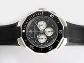Baume Mercier Riviera XXL 8723 Black Rubber Strap 43mm Black Dial Watch
