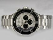 Baume Mercier Riviera XXL 8724 White Dial Silver Stainless Steel Strap Round Watch