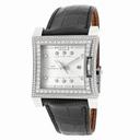 Bedat No. 1 White Diamond Dial Black Leather Ladies Watch 114.050.109