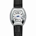 Bedat No. 3 Diamond Silver Dial Steel Black Leather Ladies Watch 334.050.101