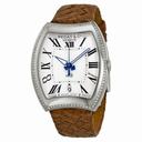 Bedat No 3 Opaline Guilloche Dial Brown Alligator Strap Automatic Ladies Watch 315-020-100