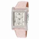 Bedat No. 7 Silver Dial Pink Diamond Pink Leather Ladies Watch 778.057.109