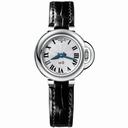 Bedat No. 8 Silver Guilloche Dial Steel Black Leather Ladies Watch 827.010.600