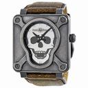 Bell and Ross Airborne II Automatic Stainless Steel Brown Leather Men's Watch BR0192-AIRBORNEII