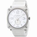Bell and Ross Aviation 39 MM White Unisex Watch BRS-WH-CERAMIC/SCE