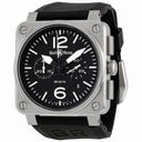 Bell and Ross Aviation Black Dial Chronograph Automatic 42MM Men's Watch BR-03-94-STEEL