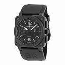 Bell and Ross Aviation Black Dial Chronograph Men's Watch BR0394-BL-CA