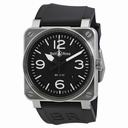 Bell and Ross Aviation Black Dial Steel Case Automatic 42 MM Men's Watch BR-03-92-STEEL