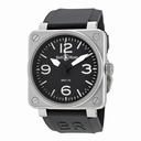 Bell and Ross Aviation Black Dial Steel Case Automatic 46 MM Men's Watch BR01-92-STEEL