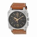 Bell and Ross Aviation Golden Heritage Black Dial Chronograph Automatic Men's Watch BR0394-GOLD-HER