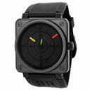 Bell and Ross Aviation Radar Black Dial Black PVD Stainless Steel Rubber Automatic Men's Watch BR0192RADAR