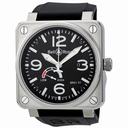 Bell and Ross Aviation Reserve De Marche Black Dial Men's Watch BR01-97-STEEL