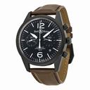 Bell and Ross Black Dial Chronograph Brown Leather Automatic Men's Watch BRV126-BL-CA-SCA