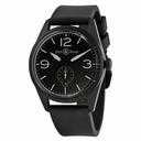 Bell and Ross Black Dial Rubber Automatic Men's Watch BRV123-BL-CA-SRB