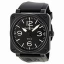 Bell and Ross BR 01 Instrument Automatic Black Dial Men's Watch BR0192-BL-CER-SRB