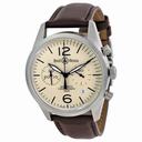 Bell and Ross Chronograph Beige Dial Brown Leather Men's Watch RBRV126-BEI-ST-SCA