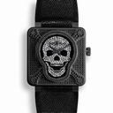 Bell and Ross Diamond Dial Black Titanium Automatic Men's Watch BR0192-AIRBOR-FLD