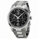 Bell and Ross Officer Automatic Chronograph Black Dial Men's Watch BR126-BL-ST-SS