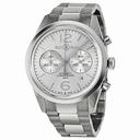 Bell and Ross Officer Automatic Chronograph Silver Dial Men's Watch BR126-WH-ST-SS