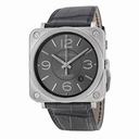 Bell and Ross Officer Ruthenium Dial Men's Watch BRS-OFF-RU