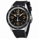 Bell and Ross Sport Heritage Black Dial Black Rubber Men's Watch BR123-HER-SRB