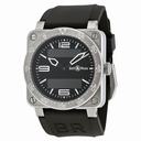 Bell and Ross Type Aviation Black Dial Steel Case Men's Watch 03-TYPE-AVI-ST