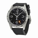 Bell and Ross Vintage Black Dial Black Rubber Men's Watch BRV123-BL-GMT-SRB