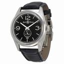 Bell and Ross Vintage Officer Black Dial Black Leather Men's Watch BRG123-BL-ST-SCR