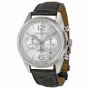 Bell and Ross Vintage Officer Silver Dial Stainless Steel Grey Leather Men's Watch BRG126-WH-ST-SCR