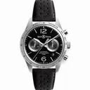 Bell and Ross Vintage Original Automatic Chronograph Black Dial Black Leather Men's Watch RBRV126-BS-ST-SF