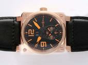 Bell Ross BR01-92 BR01-92-BD-B-V-27 Black Dial Automatic Stainless Steel with Rose Gold Bezel Watch