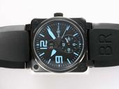 Bell Ross BR01-92 BR01-92-BD-B-V-27 PVD Bezel Midsize Automatic Watch