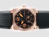 Bell Ross BR01-92 BR01-92-BD-B-V-27 Rose Gold Case 42x42mm Midsize Watch