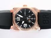 Bell Ross BR01-92 BR01-92-BD-B-V-27 Rose Gold Case Midsize Square Watch