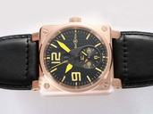 Bell Ross BR01-92 BR01-92-BD-B-V-27 Rose Gold Case Square Black Dial Watch