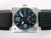 Bell Ross BR01-92 BR01-92-BD-B-V-27 Stainless Steel Case Stainless Steel Bezel Black Dial Watch