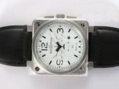 Bell Ross BR01-92 BR01-92 White Quartz Chronograph 46x46mm Midsize Watch
